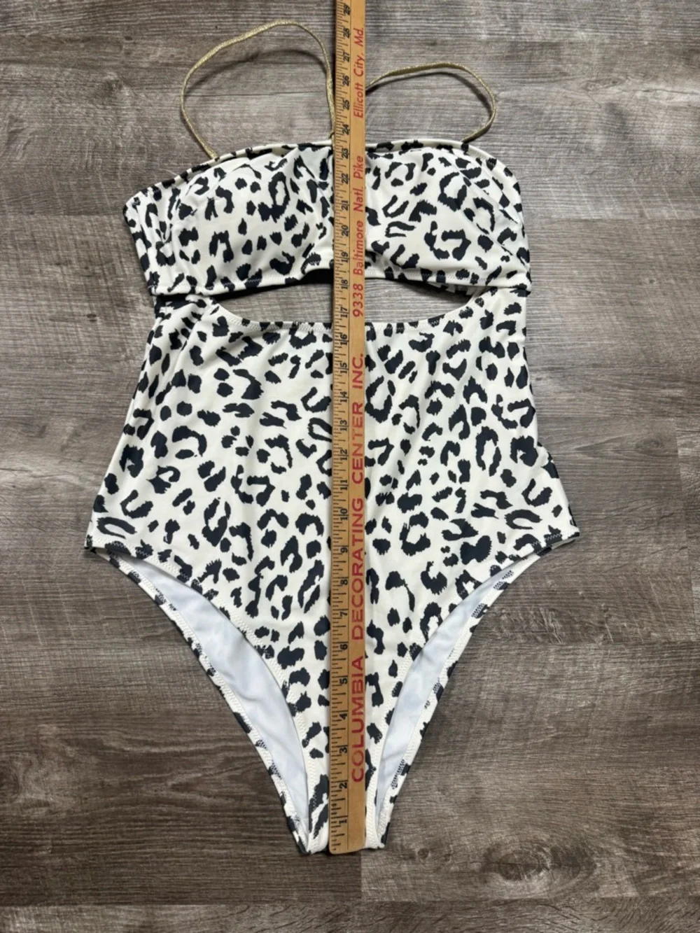 Aerie Animal Print One Piece Cheeky Bathing Suit Size Large